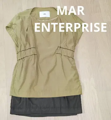 새상품급 MAR ENTERPRISE 슬리브리스 상의 카키