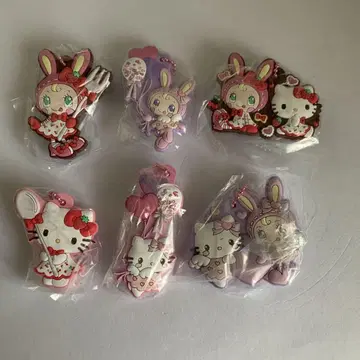 메조피아노 x 헬로키티 캡슐 러버 마스코트 6종 세미 컴플리트