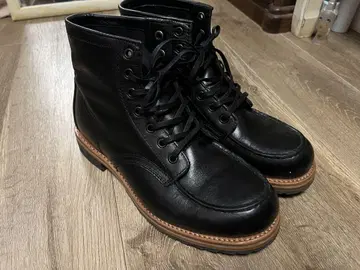 HAWKINS 블랙 가죽 부츠