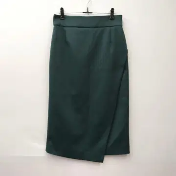 LOUNGEDRESS 다크 그린 크로스 타이트 스커트