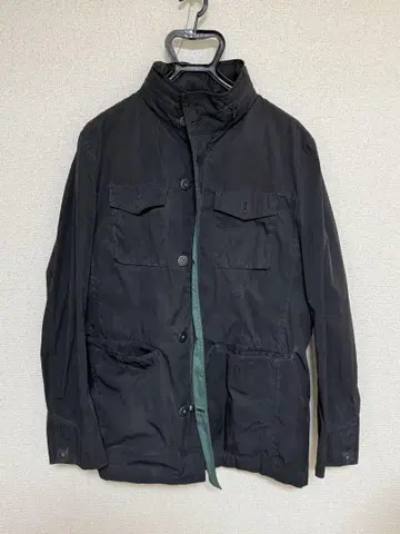 TAKEO KIKUCHI 블랙 밀리터리 자켓