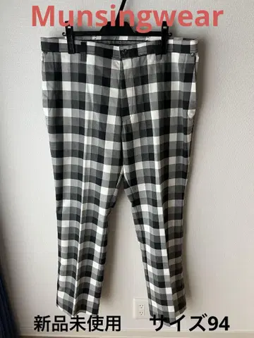 Munsingwear 체크 무늬 슬랙스 사이즈 94