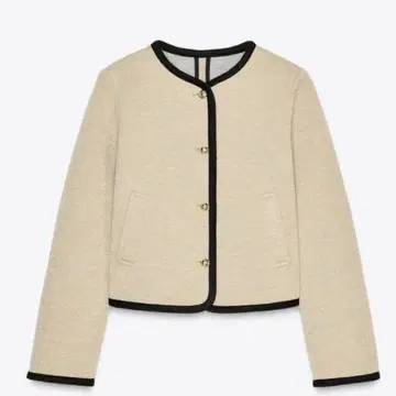 ZARA 파이핑 숏 자켓