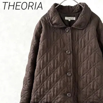 THEORIA 퀼팅 자켓 칼라 부착 포켓 부착 3L 빅