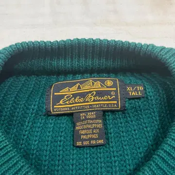 블랙 택 80s 90s 에디 바우어 하찌 코튼 스웨터 USA