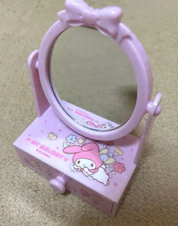 마이멜로디 언제까지나 산리오 미니 스탠드 거울 화장대