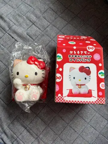 산리오 헬로키티 마네키네코 같은 코인 저금통 레트로