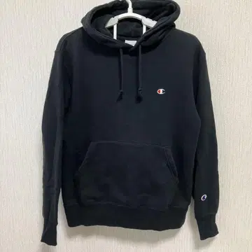 Champion 블랙 후드티 M