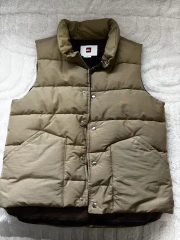 QUIKSILVER 다운 베스트 M 베이지