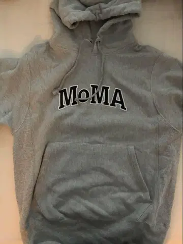 MoMA 로고 그레이 후드티