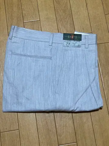 그레이 얇은 소재 원턱 스트레이트 슬랙스 새상품
