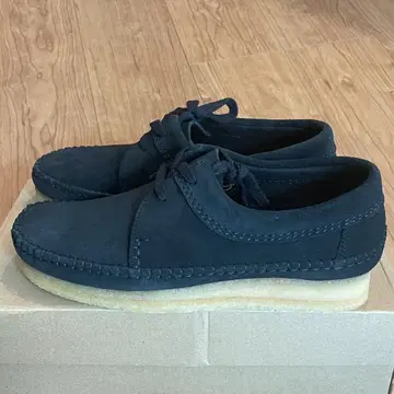미사용품 25.5 블랙 스웨이드 클락스 위버 블랙 clarks