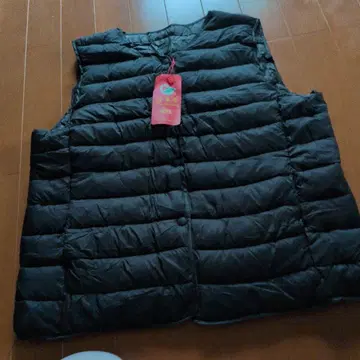 4XL 블랙 다운 베스트