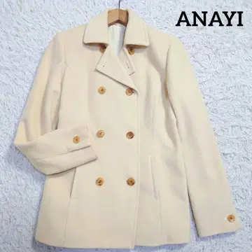 ANAYI 아나이 P 코트  울 아이보리 38 일본제