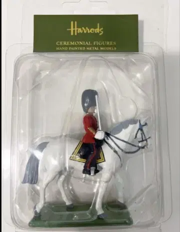 Harrods 세레모니얼 피규어 기마 근위병 핸드페인트 금속 모델