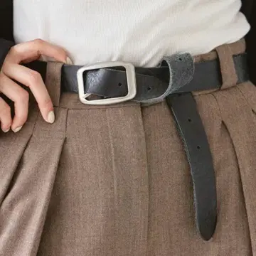 투데이풀 todayful 가죽 벨트 빈티지 전체 길이 97cm
