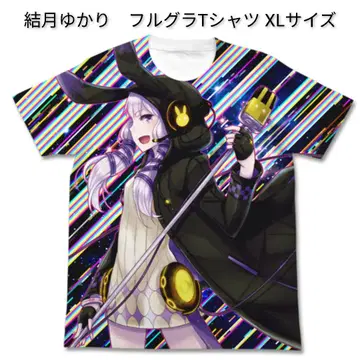 유즈키 유카리 린 풀 그래픽 T셔츠 XL 사이즈 보컬로이드