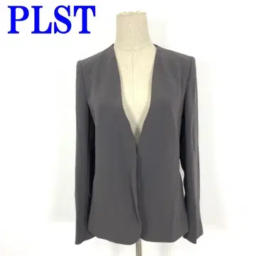 플라스테 노카라 자켓 브라운 트리아세테이트 S C3367