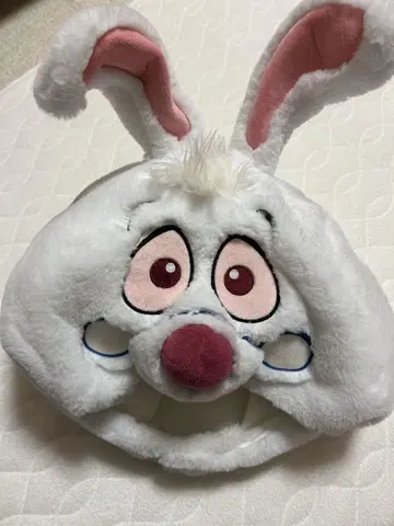 디즈니 원더랜드 앨리스 화이트 토끼 팬캡