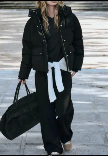 가격 인하 불가 ZARA PUFFER JACKET XS 블랙