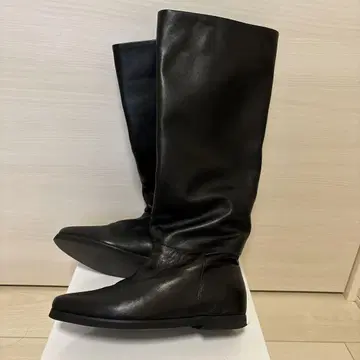 저널 롱 부츠 블랙