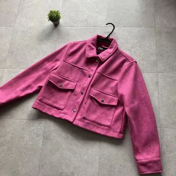 ZARA 핑크 크롭 자켓