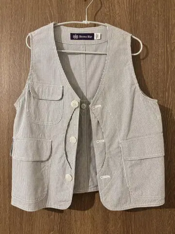 [새상품급] 빔즈 보이 스트라이프 베스트 카펜터 디자인