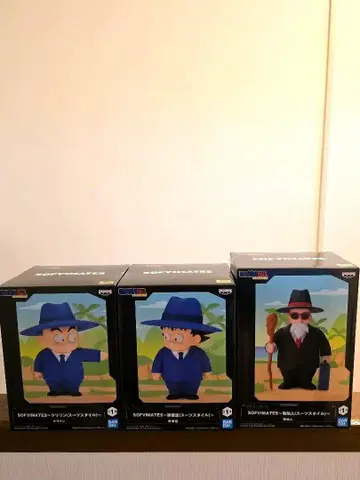 SOFVIMATES 드래곤볼 피규어 3체 세트