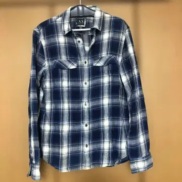 Armani Exchange 체크 무늬 플란넬 셔츠 M