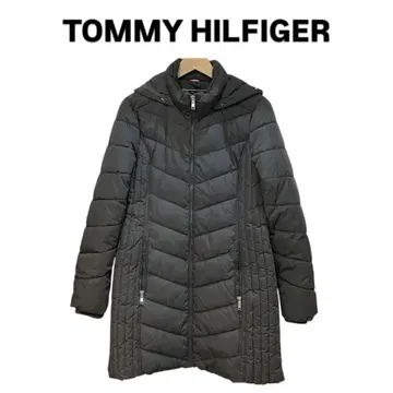 [ M3 ] TOMMY HILFIGER 그레이 퀼팅 롱 코트 M
