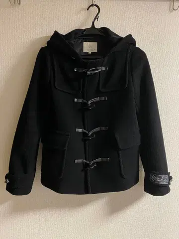 블랙 더플 코트