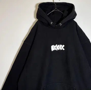 LEXX 백 프린트 로고 속기모 후드티