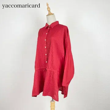 새상품급 yaccomaricard 전체 핀턱 튜닉 여유로운
