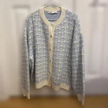 ZARA 자카드 니트 가디건