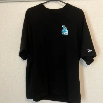 새상품급 NEW ERA LA Dodgers 티셔츠 블랙 오버 사이즈
