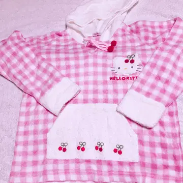 새상품급 체리 키티 후드티 플리스 룸웨어 여성용 1998년
