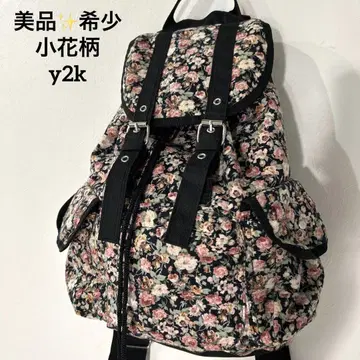 새상품급 미니 꽃무늬 대용량 경량 백팩 y2k 레어 올 패턴 여행