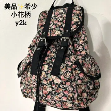 새상품급 미니 꽃무늬 대용량 경량 백팩 y2k 레어 올 패턴 여행