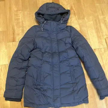 Abercrombie & Fitch 후드 부착 다운 자켓 M 네이비