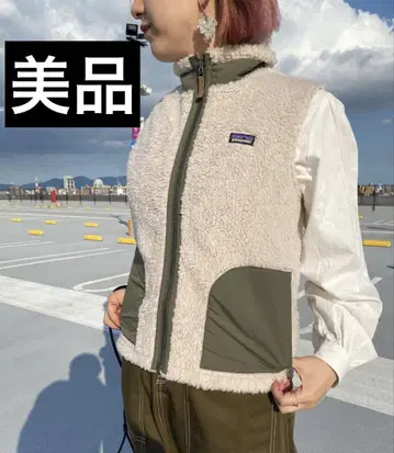 patagonia 플리스 자켓 아이보리/올리브