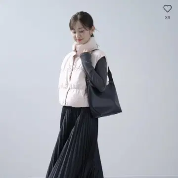 UNIQLO:C 다운 크롭 베스트 S