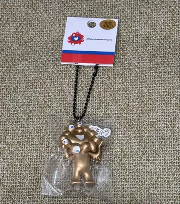 오사카 간사이 엑스포 미야쿠미야쿠 골드 키링 입체 미야쿠미야쿠