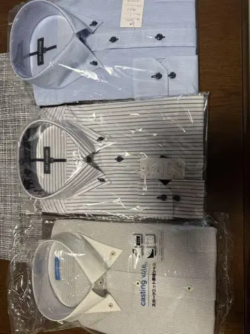 커터 셔츠 긴팔 3장