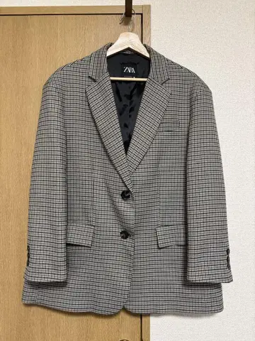 [ ZARA ] 체크 무늬 자켓