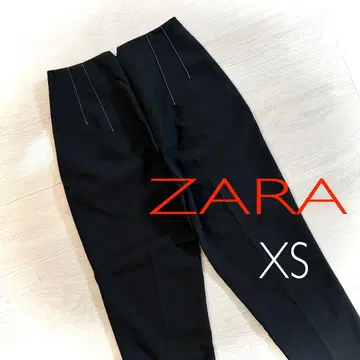 ZARA 테이퍼드 팬츠 블랙 XS 사이즈 팬츠 슬랙스