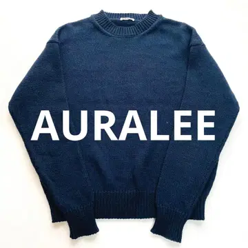 오라리 GIZA SUPERSOFT KNIT 네이비 3 풀오버