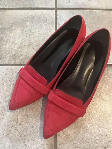 SHIPS 빨간색 CHAMBUR POINTED VAMP 플랫슈즈