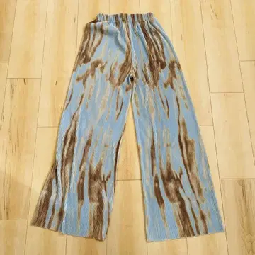 Palm Riche 마블 패턴 릴랙스 플리츠 팬츠 프리 사이즈