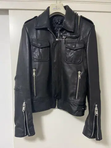 새상품급 STUD HOMME 가죽 L자 지퍼 가죽 자켓 42