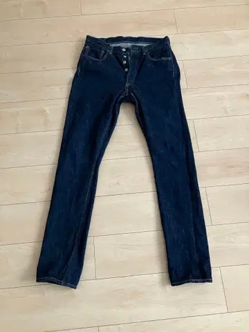 풀카운트 버튼 플라이 데님